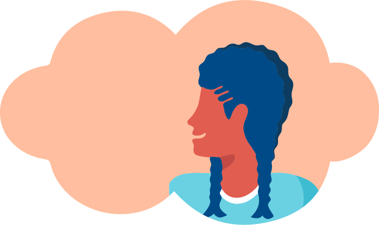 Cloud Bubble Girl 1