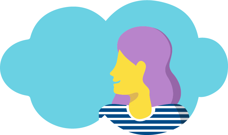 Cloud Bubble Girl 2